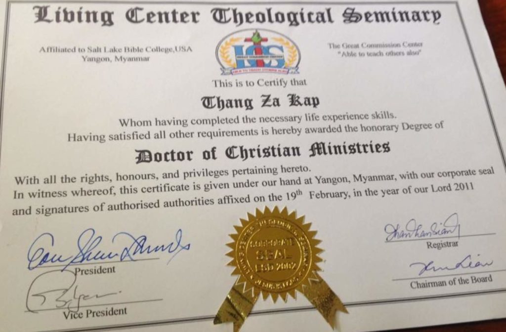 Doctor of Christian Ministries